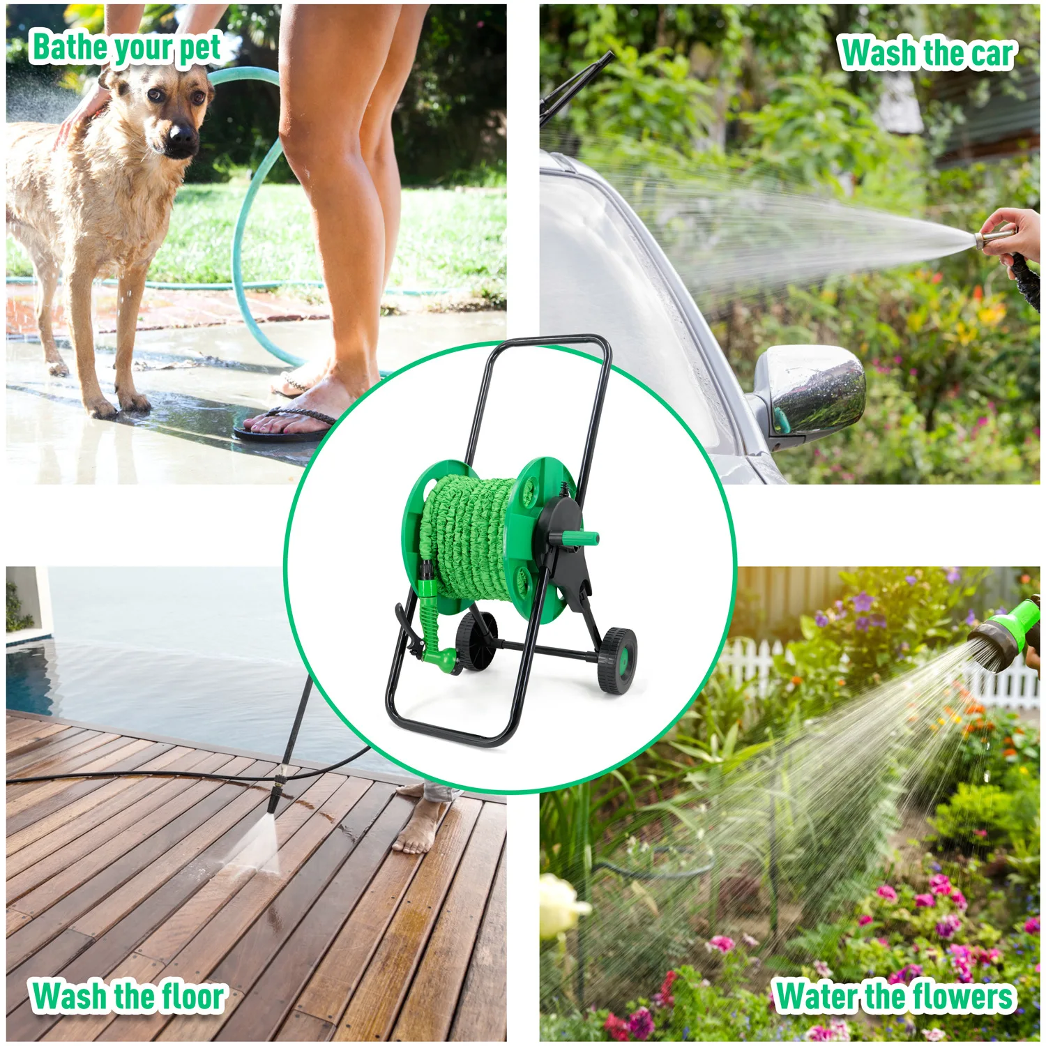 أدوات كهربائية للحديقة بكرة رف تخزين أنابيب المياه، بكرة أنابيب المياه المنزلية، بكرة، عجلة مياه البستنة الزراعية