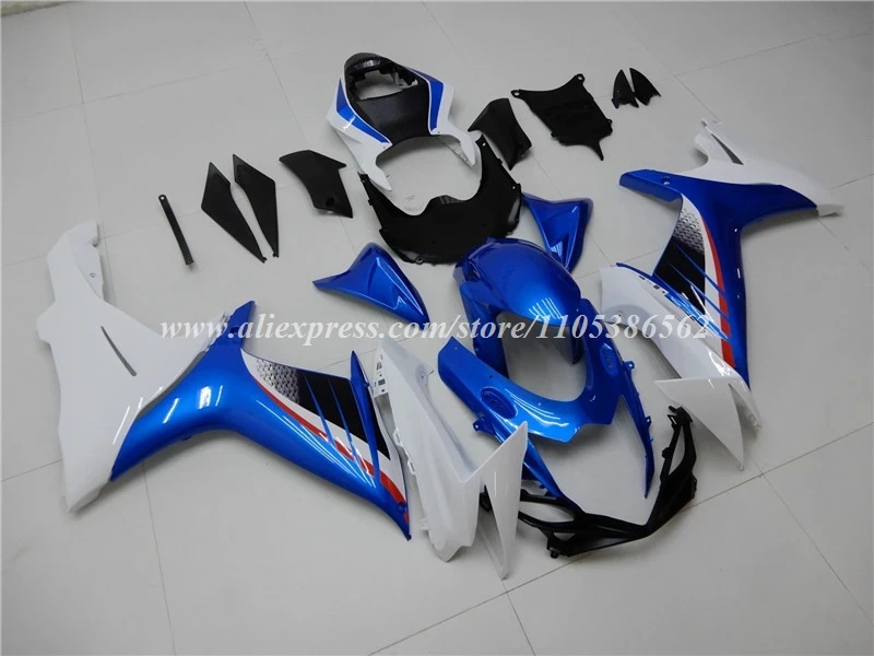 New ABS Fairings Kit Fit For SUZUKI 600 750 K11 L1 L2 2011 2012 2013 2014 2015 2016 2017 2018 2019 Bodywork Set Blue White