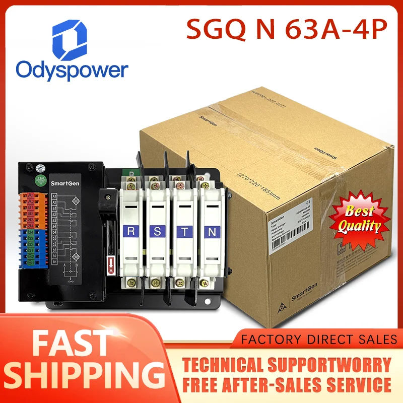 Smartgen Controller SGQ N 63A-4P 63A-4P SGQ -N -63A-4P ATS Generator Parts