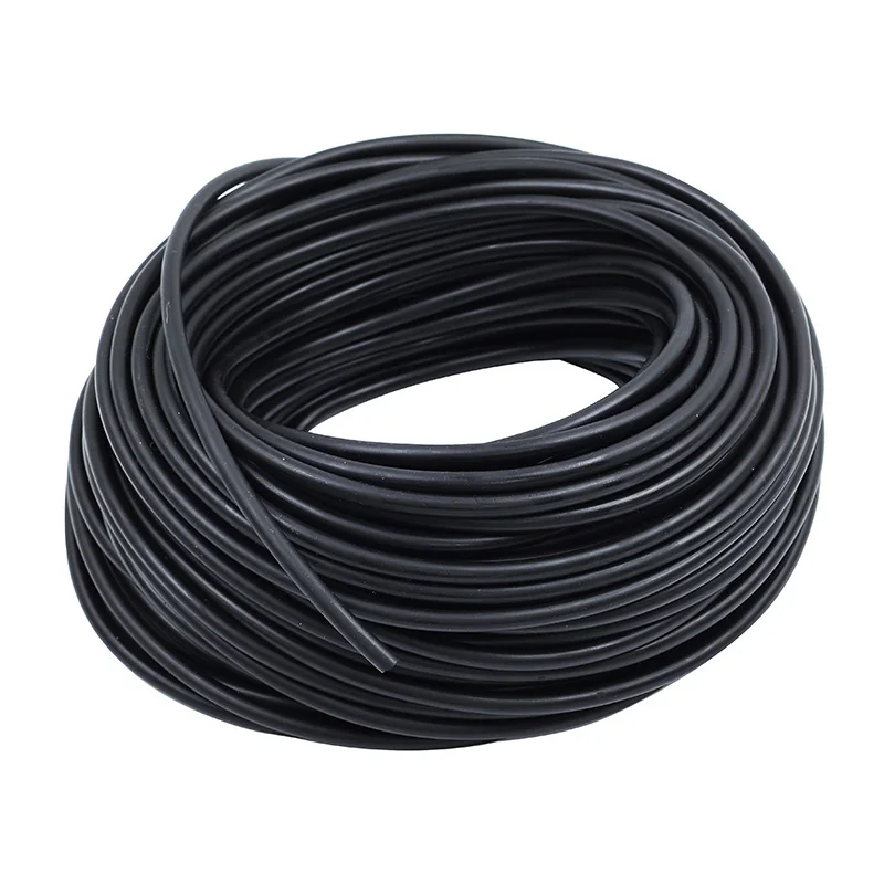 High Density Black Foam Rubber Strip Gaskets EPDM O Type Round Sealing Strip Sound Proofing Dustproof Foamed Sealing Sponge