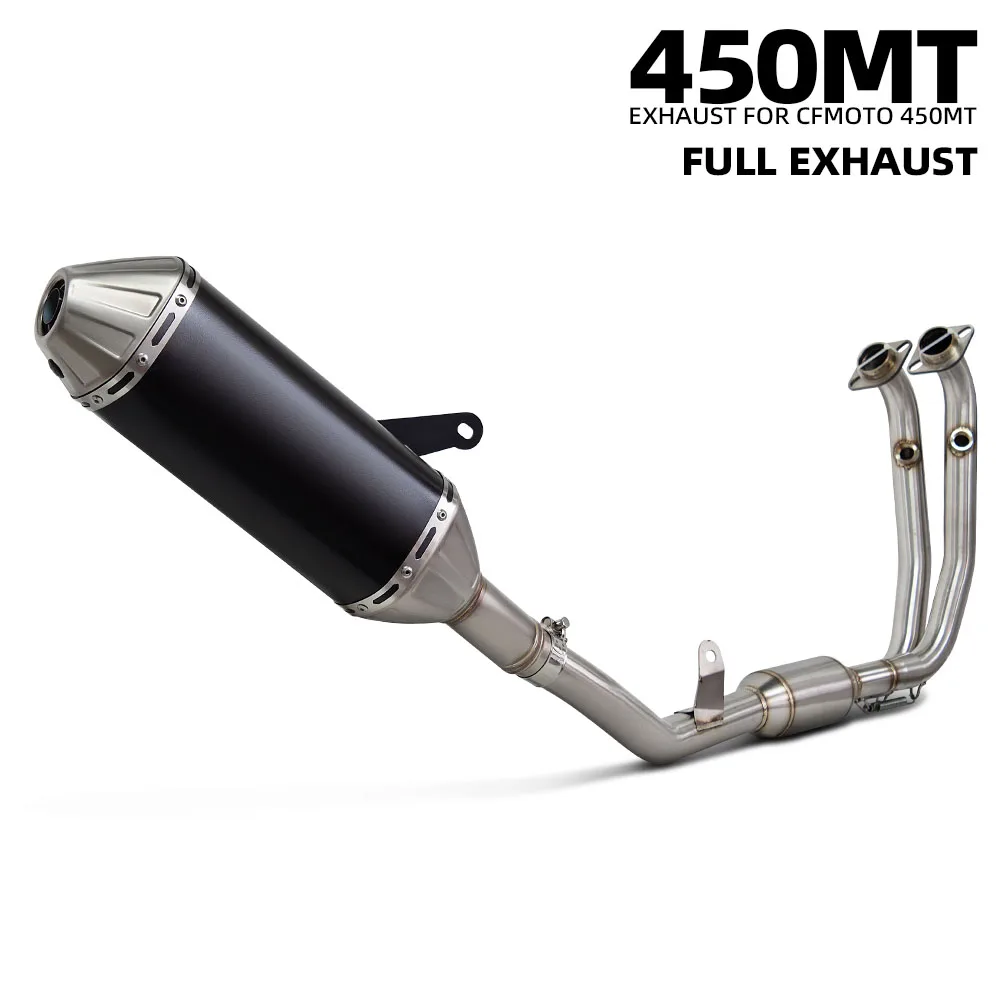 Motorcycle exhaust Full system Header pipe For CFMOTO 450MT Ibex450 IBEX 450/MT  Motobike escape Muffler with DB Killer