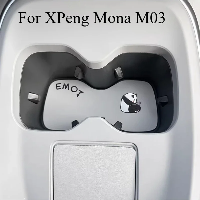 

Water Cup Pad Door Slot Storage Pad Car Center Console Modified Interior Accessories Decoration for XPeng Mona M03 Interior Tool