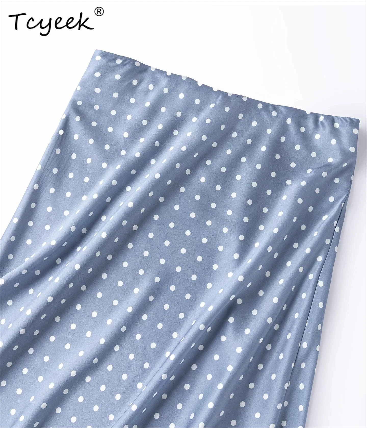 Tcyeek 100% Real Silk Womens Skirts 2026 Elegant Skirt for Woman Summer Clothes Slim Fit Bodycon Skirt 2026 Faldones Para Mujer