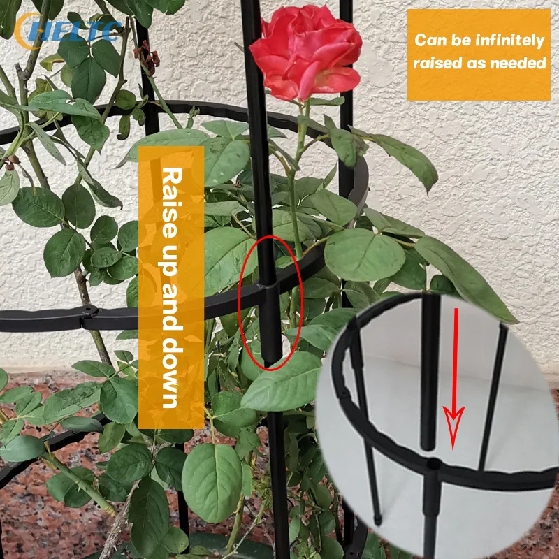Garden Stackable Vertical Trellis For Growing Indoor Plants And Flowers Climbing Plant Support Rustproof Pea Frame Tomato Cage
