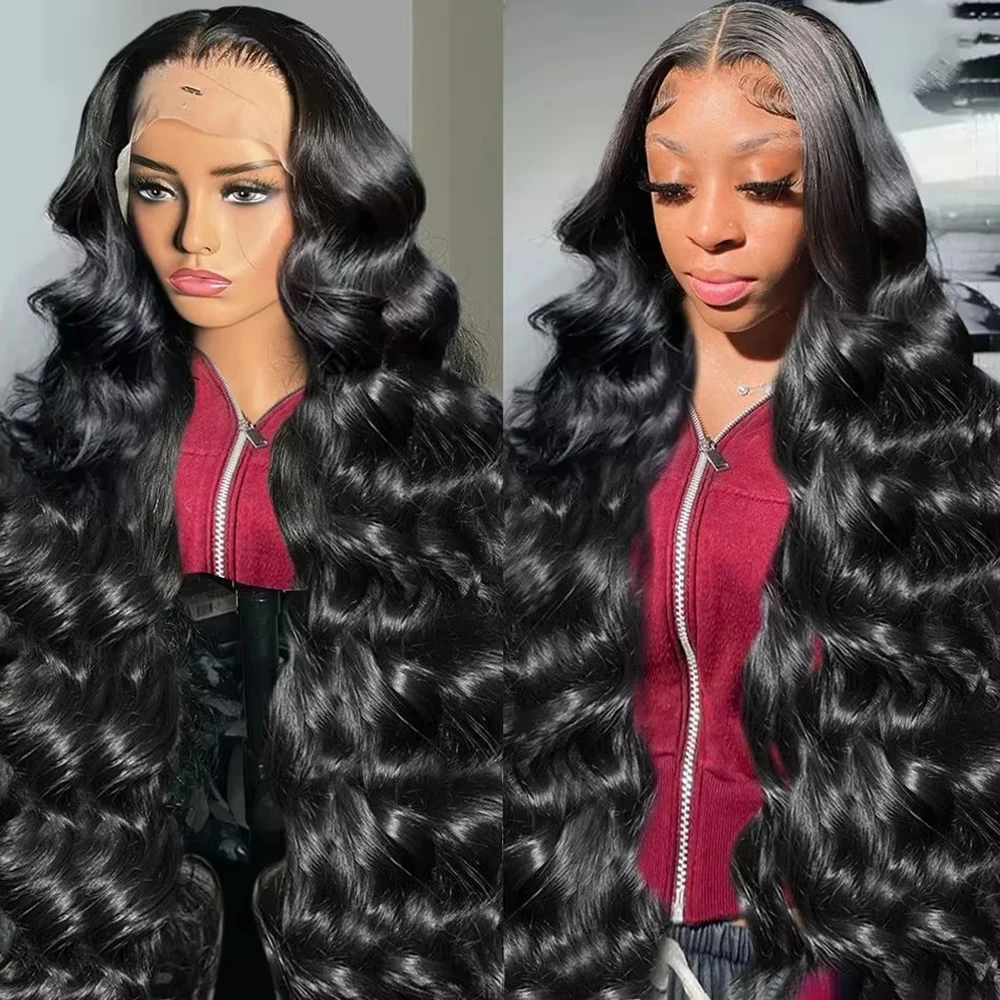 200% Density Transparent Body Wave 13x6 13x4 5x5 360 Lace Front Human Hair Wig Brazilian Remy For Black Women 52 18 Inch