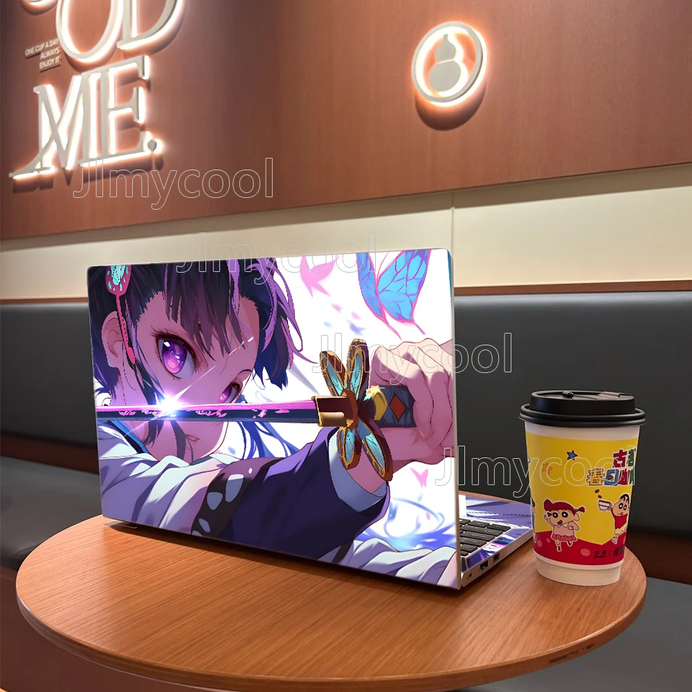 2 Pieces Anime Little Swordsman Vinyl Laptop Sticker Self-adhesive Case for HP Lenovo Apple Easy To Install Decal Stickers