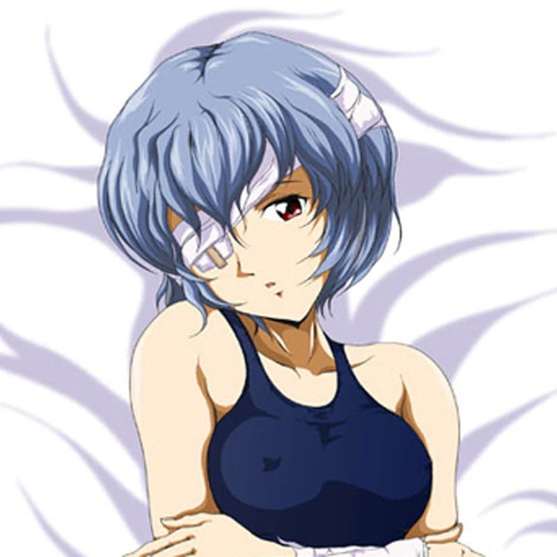 

Dakimakura Anime Pillow Case Ayanami Rei Pillow Cover Halloween Christmas Decoration