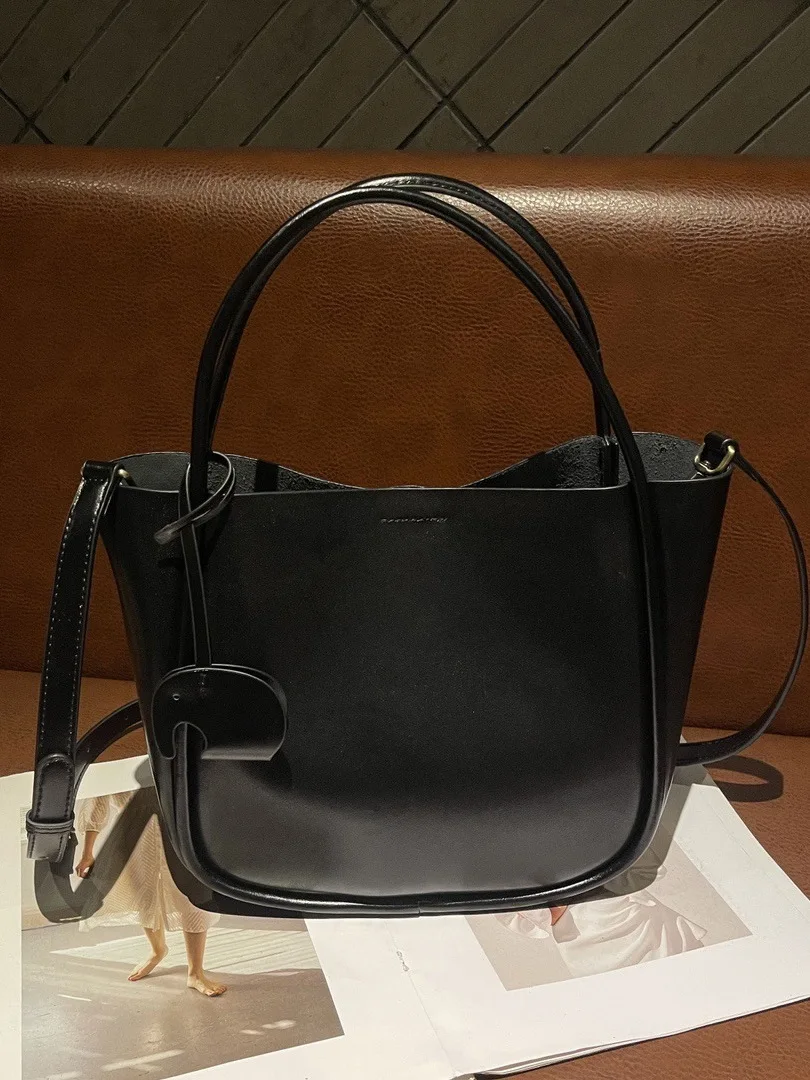 

Versatile Tanned Leather Buet Bag Crossbody oulder Handbag Vegetable Basket Sle 2024 New Autumn Casual Leather Bag for ...