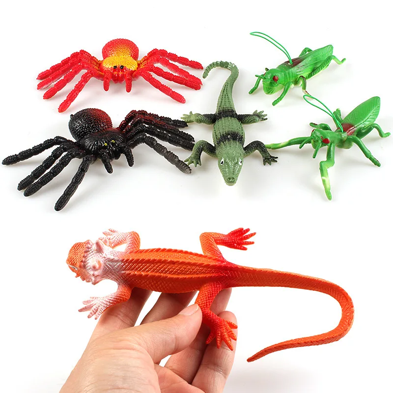 

Simulation Spider Scorpion Lizard Locust Insect Trick Prank Toy Cognition Educational Toys For April Fool's Day Children Gift