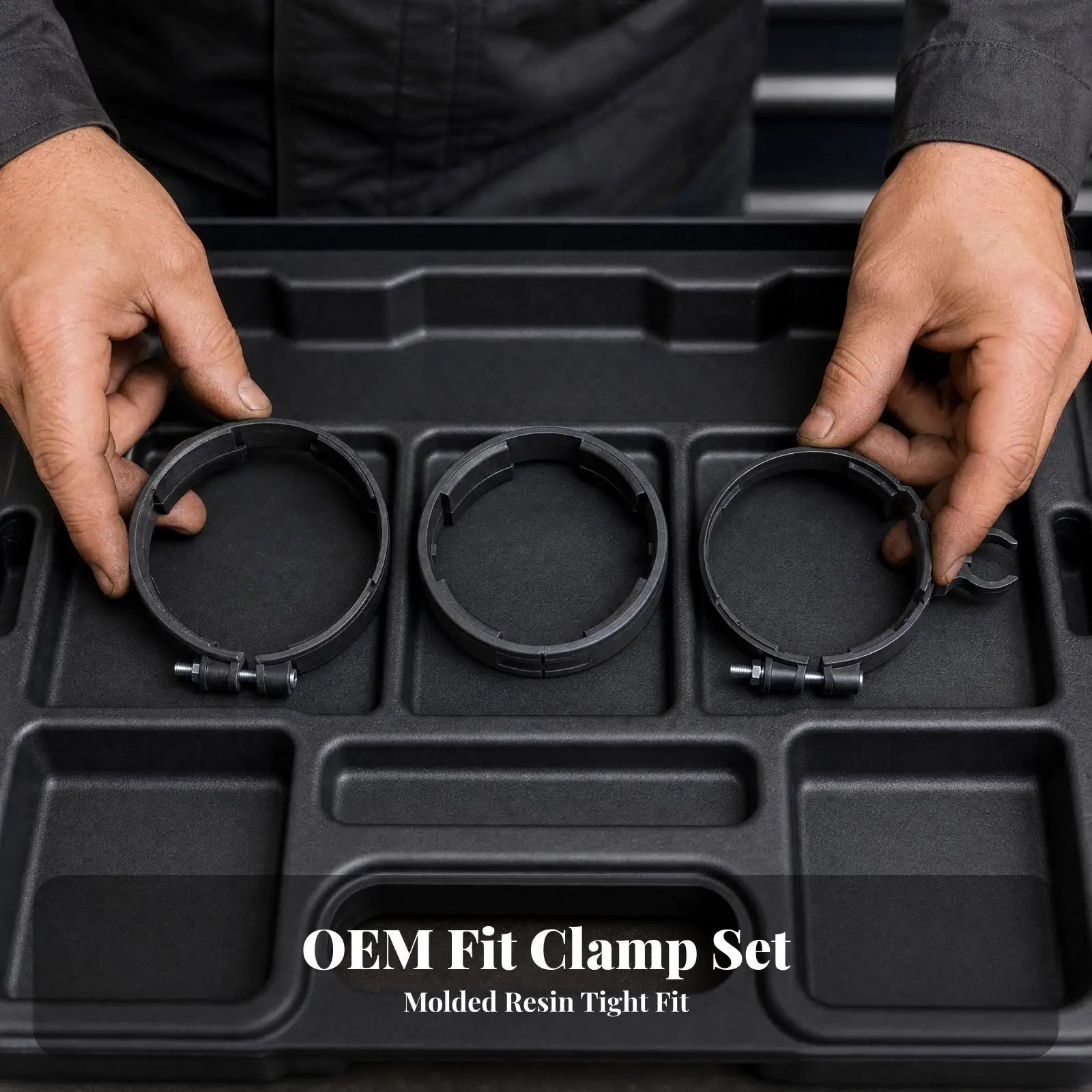 Adjustable Blower Tube Clamp for BR700 BR800 BR450C Engine Hose Fastener Plastic Pipe Clamp with Internal Locating Tabs