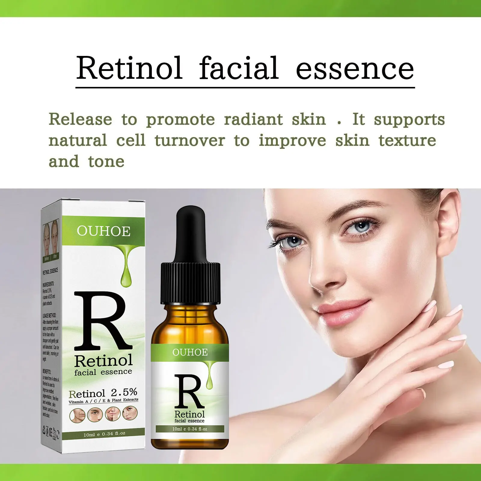Wrinkle Remover Serum Retinol Reduce Fine Lines Pigmentation Corrector Firming Lifting Moisturizing Whitening Anti Aging Essense