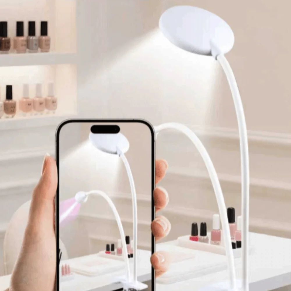 Lámpara de mesa LED de doble cabezal, lámpara con Clip USB, luz nocturna, lámpara violeta curable UV, lámpara de reparación de teléfono móvil portátil Flexible