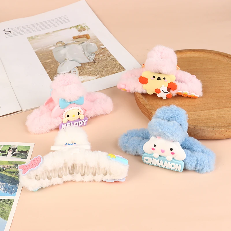 

Большая шпилька для волос Kawaii, Шпилька для волос Kuromi Cinnamoroll, Корейская конфета, розовая девушка, милая Акула, шпилька, аксессуары для подарка