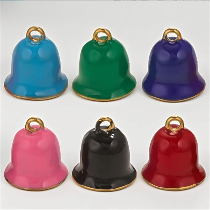 20Pcs/Lot High Quality Stainless Steel Bell Charms Connectors for DIY Earrings Necklace Pendant Jewelry Accessories Material