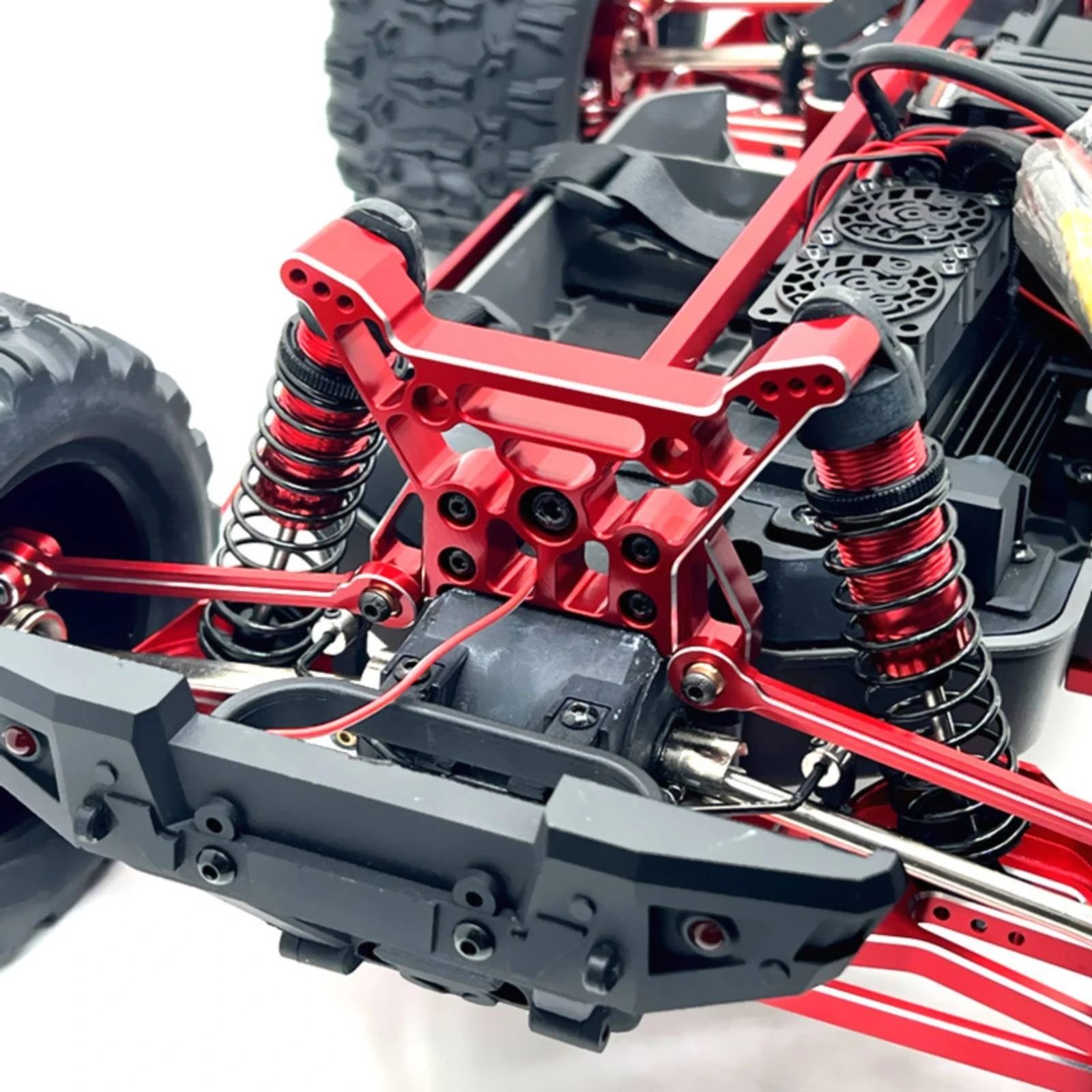 2 Pieces RC Shock Support Bracket with Mounting Holes Aluminum Alloy Shock Mount Bracket Damper Holder Long-Lasting Stiffer