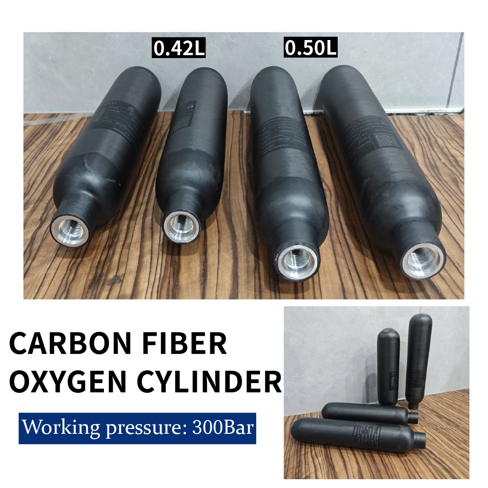 

4500PSI 300 бар 0,42 л/0,5 л/ Баллон из углеродного волокна 420cc/500cc, резьба для высоконапорного бака M18 * 1.5