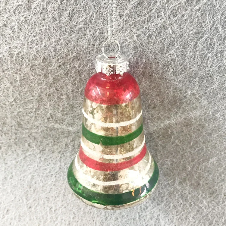 Christmas tree decoration glass pendant window gift foreign trade 5 inch transparent ice bar ice gourd