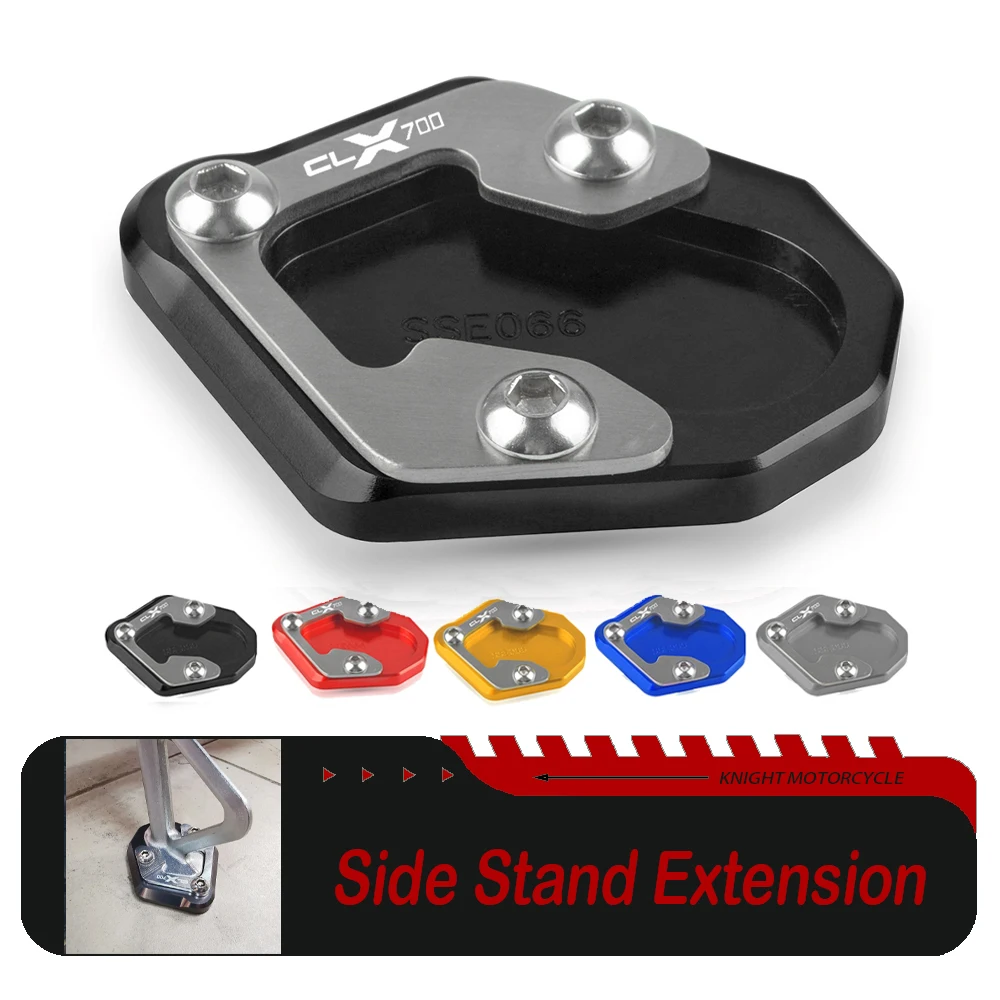 

FOR CFMOTO CF MOTO 700 CLX 700 CL_X 700 700CLX CLX700 2020 - 2025 Motorcycle Kickstand Enlarger Pad Side Stand Extension Plate