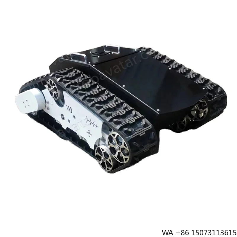 Tracked Mobile Robot Chassis with Christie Suspension and Matilda 4 Wheel Balance System for Superior Stability