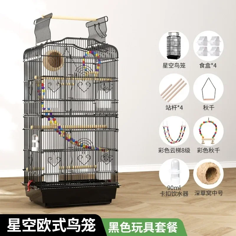 Hut Feeder Nest Bird Cage Parrot Carrier Breeding Villa Home Bird Cage Pigeon Luxury Oiseaux Accessoires Pet Products