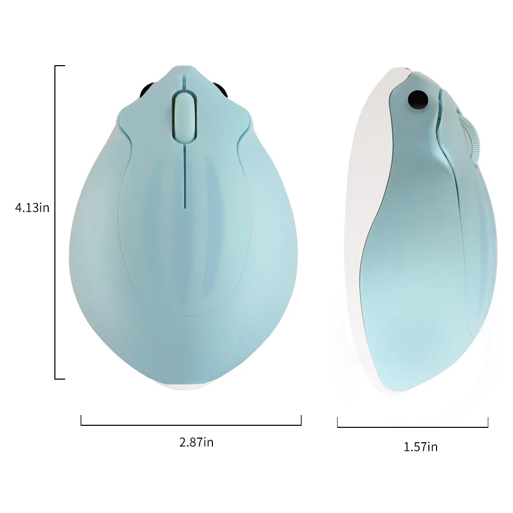 Милая Беспроводная оптическая мышь для хомяка, 2,4 ГГц, компьютерная мышь с мультипликационным дизайном 1200 DPI, эргономичная мини 3D игровая