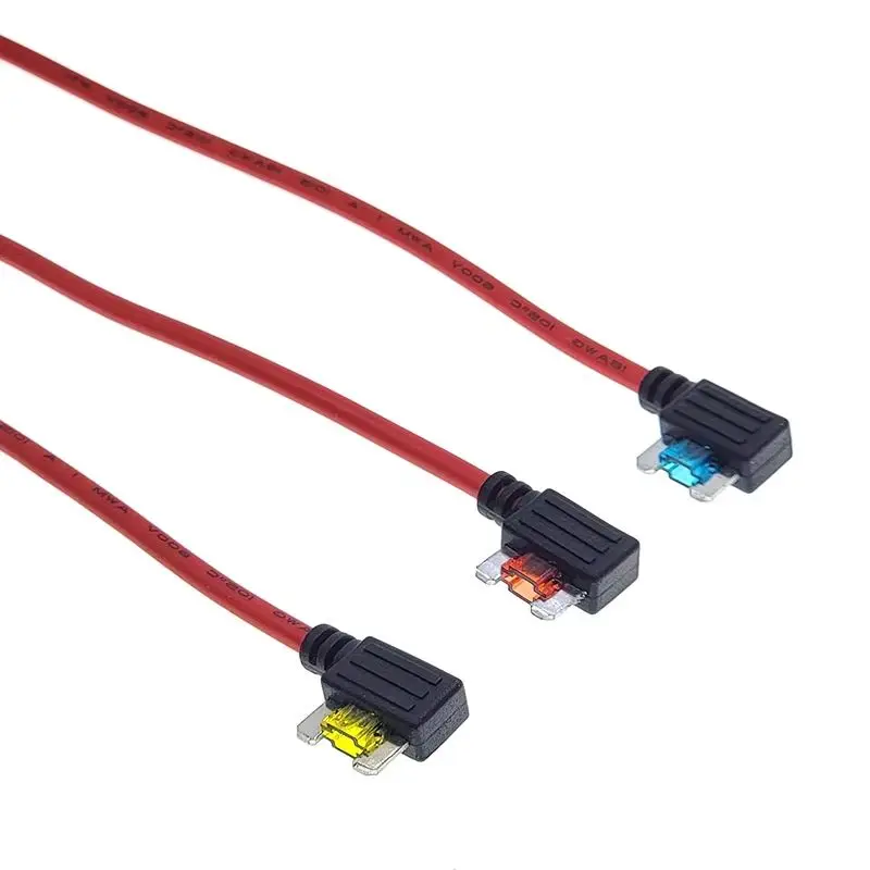 

12V 5A 10A 15A 20A Car Fuse Holder Add-a-circuit TAP Adapter Micro Fuse Extension Cord ATM APM Blade Micro Simple Safety Device