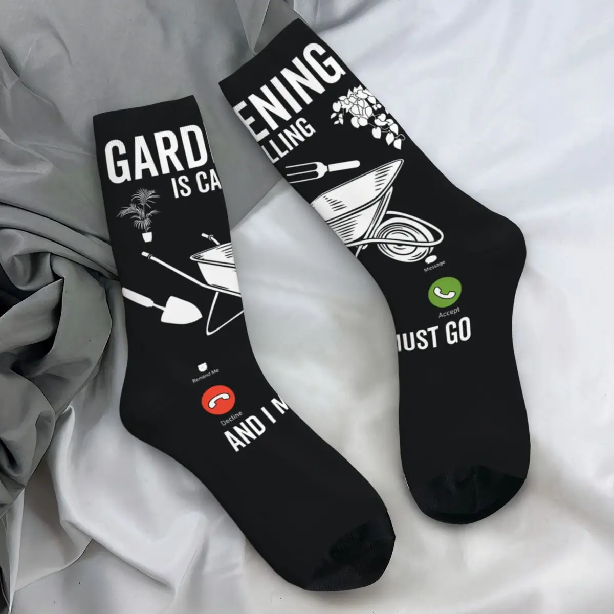 

Чулки для выращивания сада, унисекс, мужские носки для садоводства, вызова, забавные, с растениями, цветами, природой, любви, средние повседневные носки, нескользящие носки