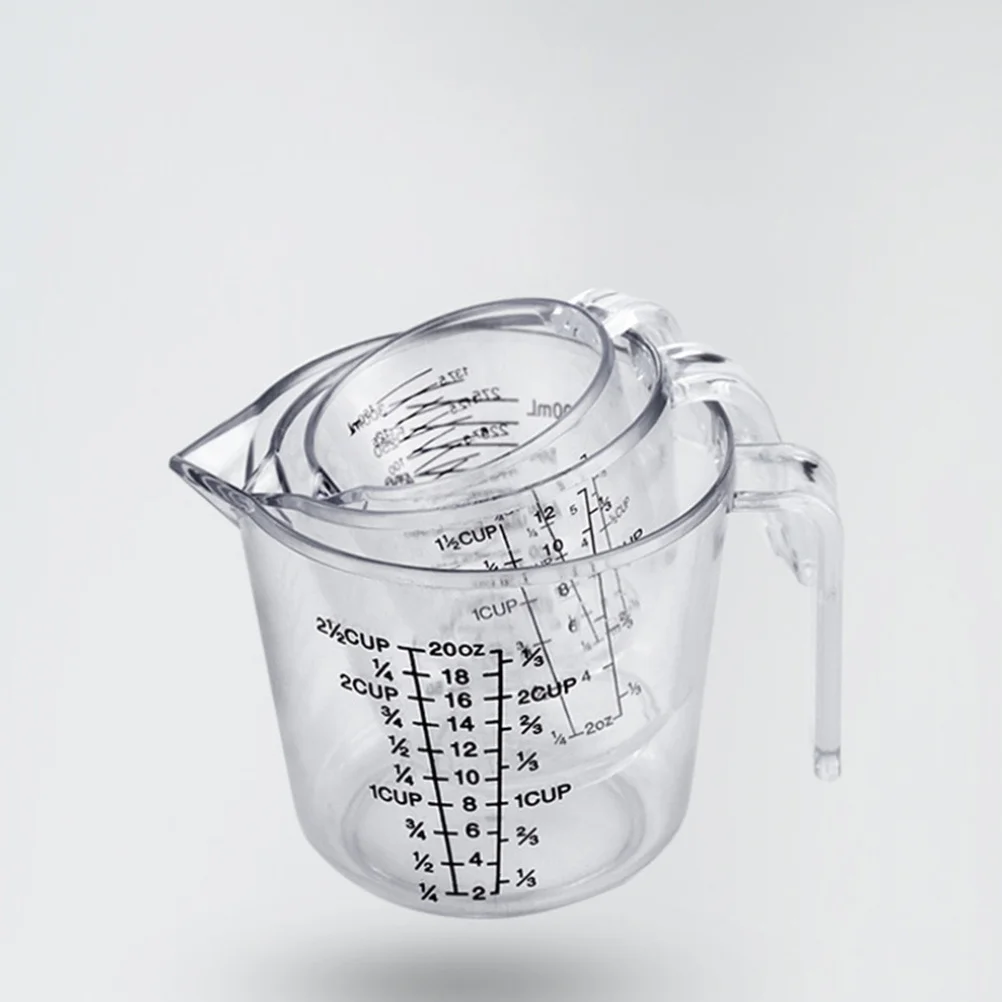 

1Pcs Acrylic Measuring Cup Medium Size 300ml Heat-Resistant Spout Accurate Scale Kitchen Baking Tool Home Restaurant