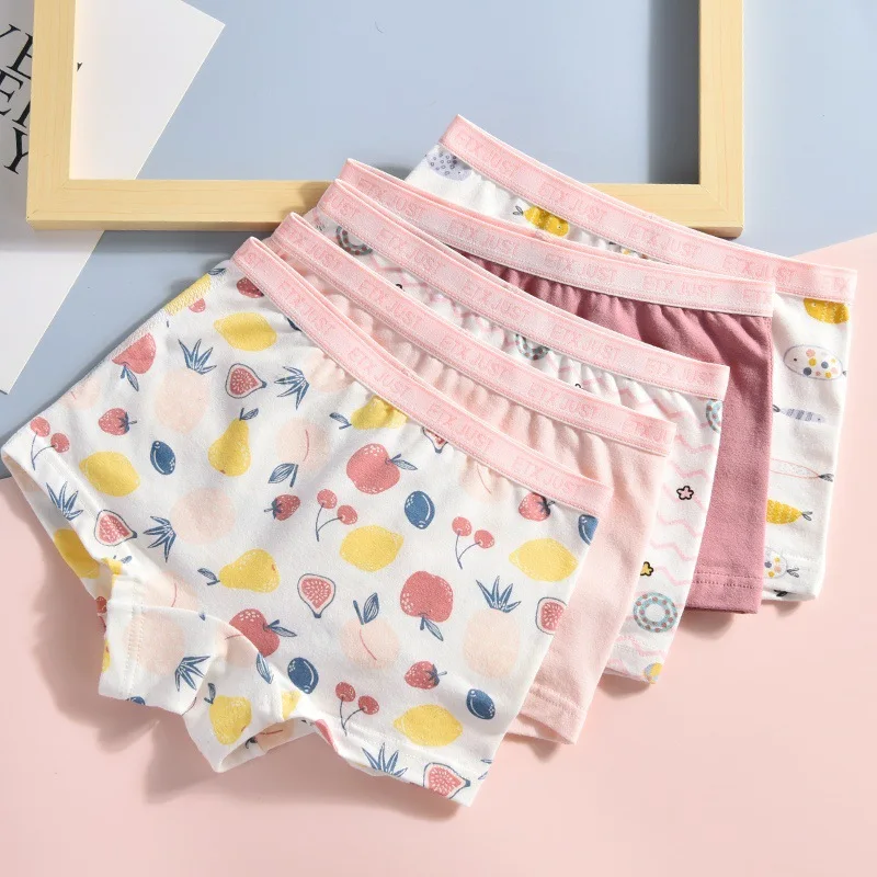 

Kids underwear 2-14 years old teenager 5pcs/lot student new children high quality cartoon girls cotton boxer shorts panties