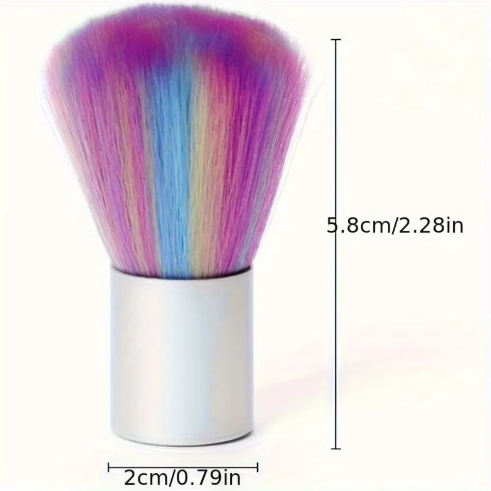 2 Portable and Practical Mini Colorful Nail Brushes, Nail Dust Brushes, Nail Cleaning Brushes