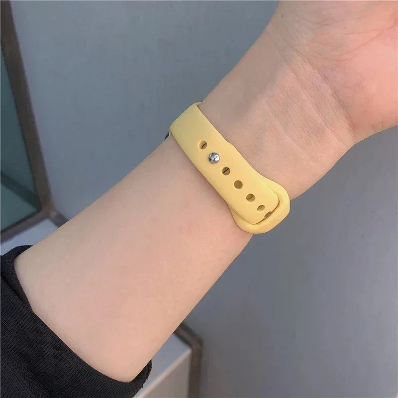 Schlankes schmales Armband für Apple Watch Ultra 49mm 41mm 40mm 42mm 44mm 45mm Band Sport Silikon Armband iwatch Serie 9 8 7 6 5 4 3 se