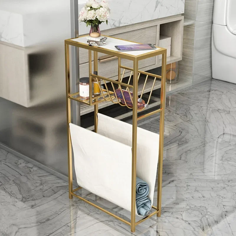 

Multi-layer Toilet Tissue Rack Toilet Side Multi-functional Storage Holder Narrow Seam Bathroom Shelf Living Room Sundry Storage