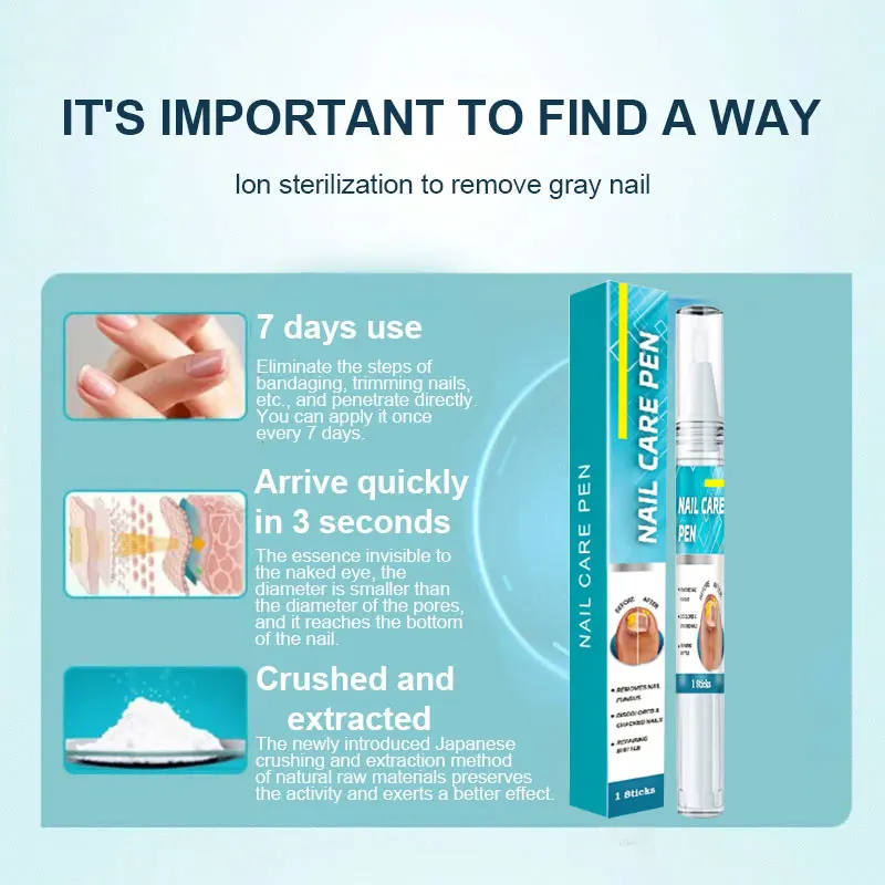 Cura delle unghie Soluzione per il trattamento dei funghi Mani Piedi Anti-Infezione Ispessimento delle unghie Curling Peeling Atrofia Onicomicosi 3ml