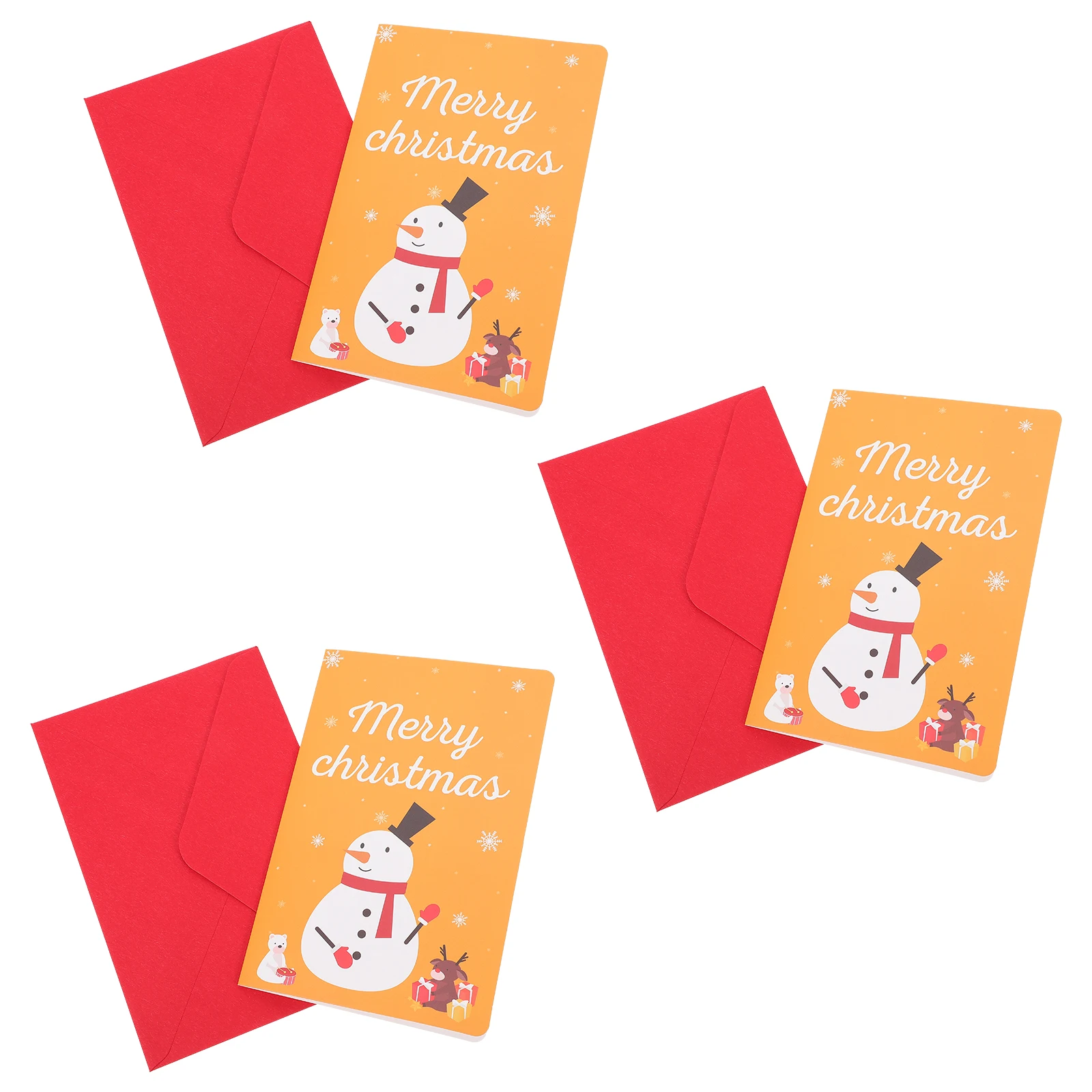 

3 Pcs Three-dimensional Pop-up Card Gift Cards Christmas Paper Jam Honeycomb Blessing for Xmas