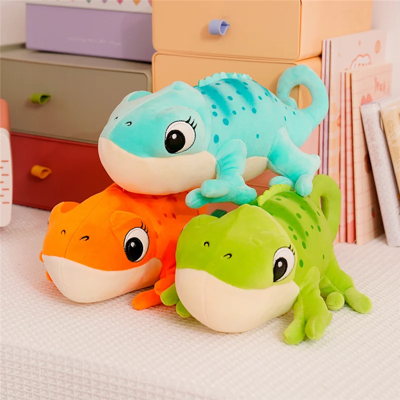 30cm Cartoon Real Like Lizard & Chameleon Plush Toys Creative Simulation Animal Reptile Stuffed Pillow Gifts For Kids Plush Toys