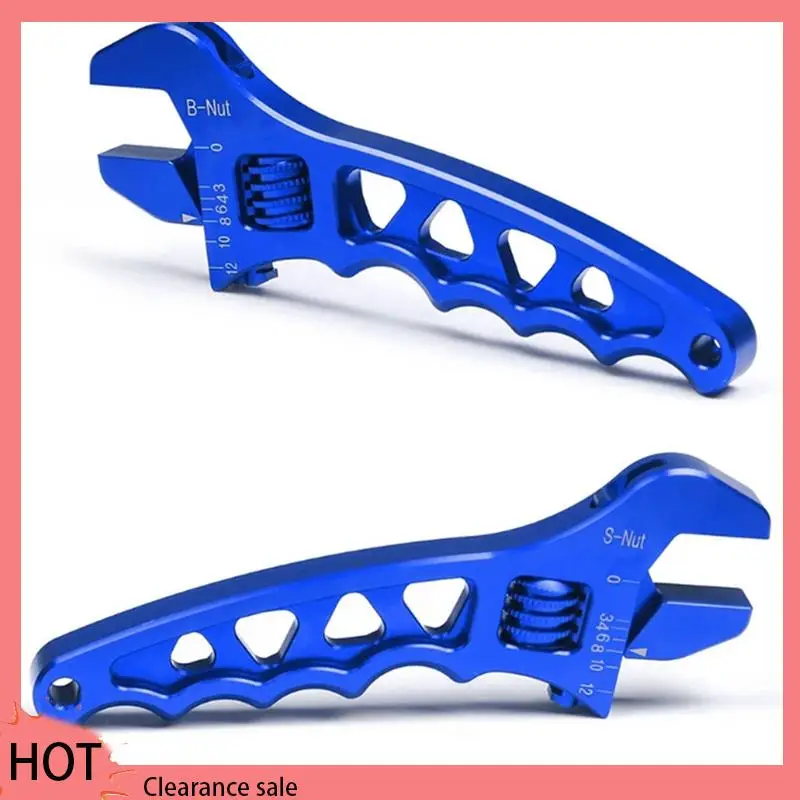A88Z Kunci Pas Aloi Aluminium Dapat Disesuaikan Alat Perakitan AN3-AN12 Kunci Pas V-yang Dapat Disesuaikan Biru Tahan Lama