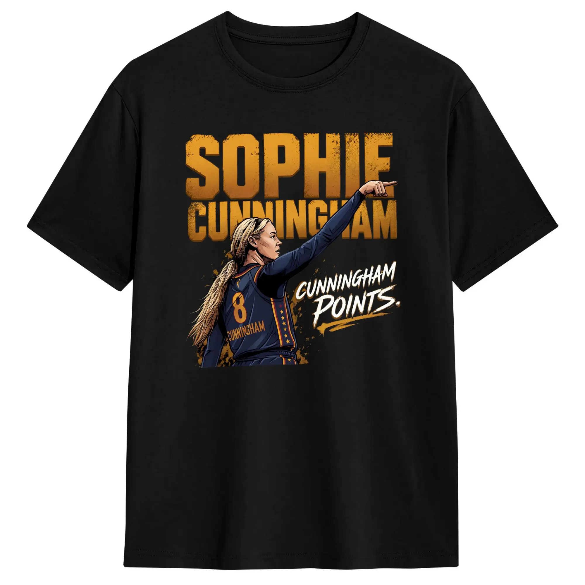 Sophie Cunningham Men T Shirts  Novelty Tee Shirt Short Sleeve Round Collar T-Shirt Cotton Summer Clothing