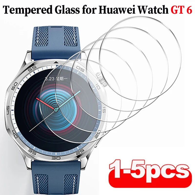 

1-5PCS Tempered Glass For Huawei Watch GT 6Pro 46mm Quick installation Screen Protector For Huawei GT6 41mm GT6 46mm Accessories