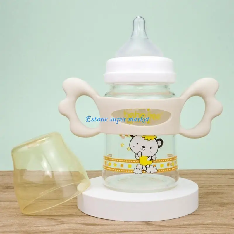 090B Baby Feeding Bottle Trainer Easy Grip Silicone Handles High Standard Hand Shank