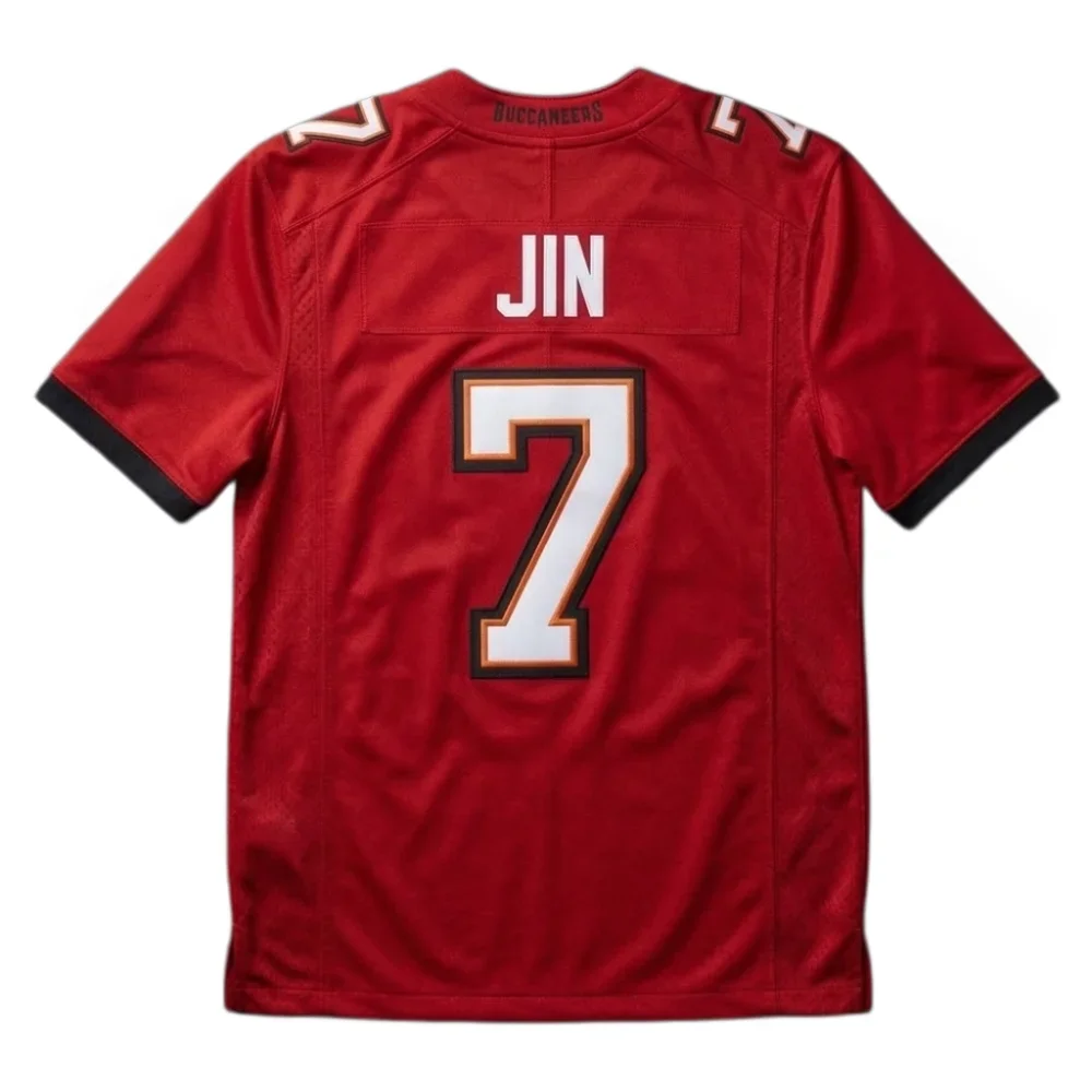 Koreanische Boyband des Sommers 2026 # JIN x Tampa Bay Jersey T-Shirt, Fan-Geschenk für Männer und Frauen, atmungsaktives und bequemes Y2K-Shirt – Detail 5