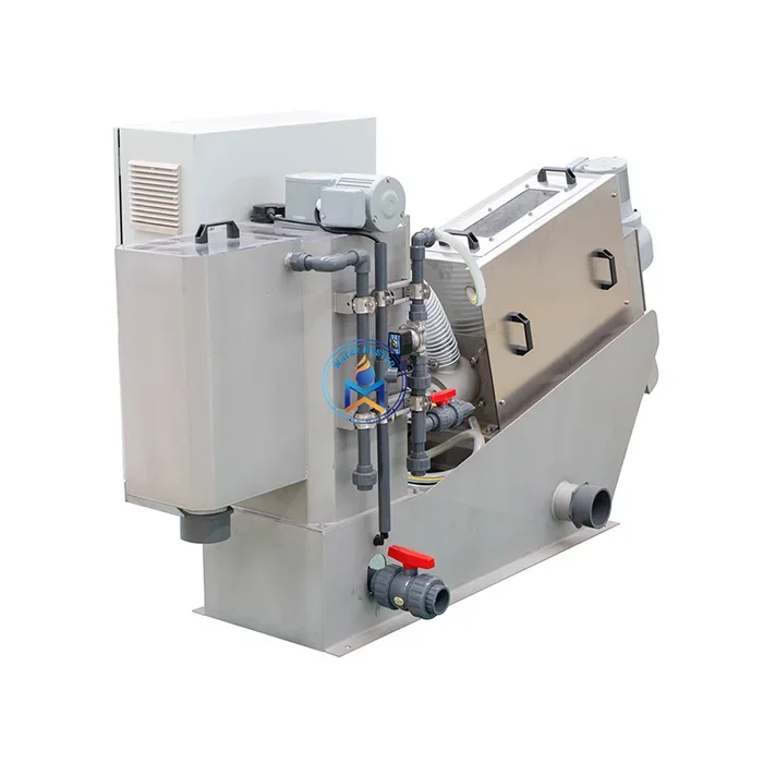 Prensa de tornillo Volute Máquina de prensado de tornillo deshidratado de lodos