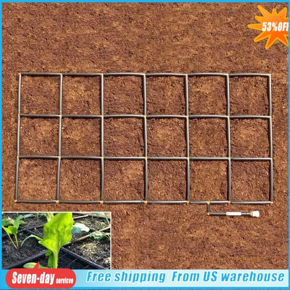 

Garden Grid Watering System, Raised Bed Watering System Drip Irrigation System, 3x6 Raised Garden Sprinkler Drip Irrigation Kit