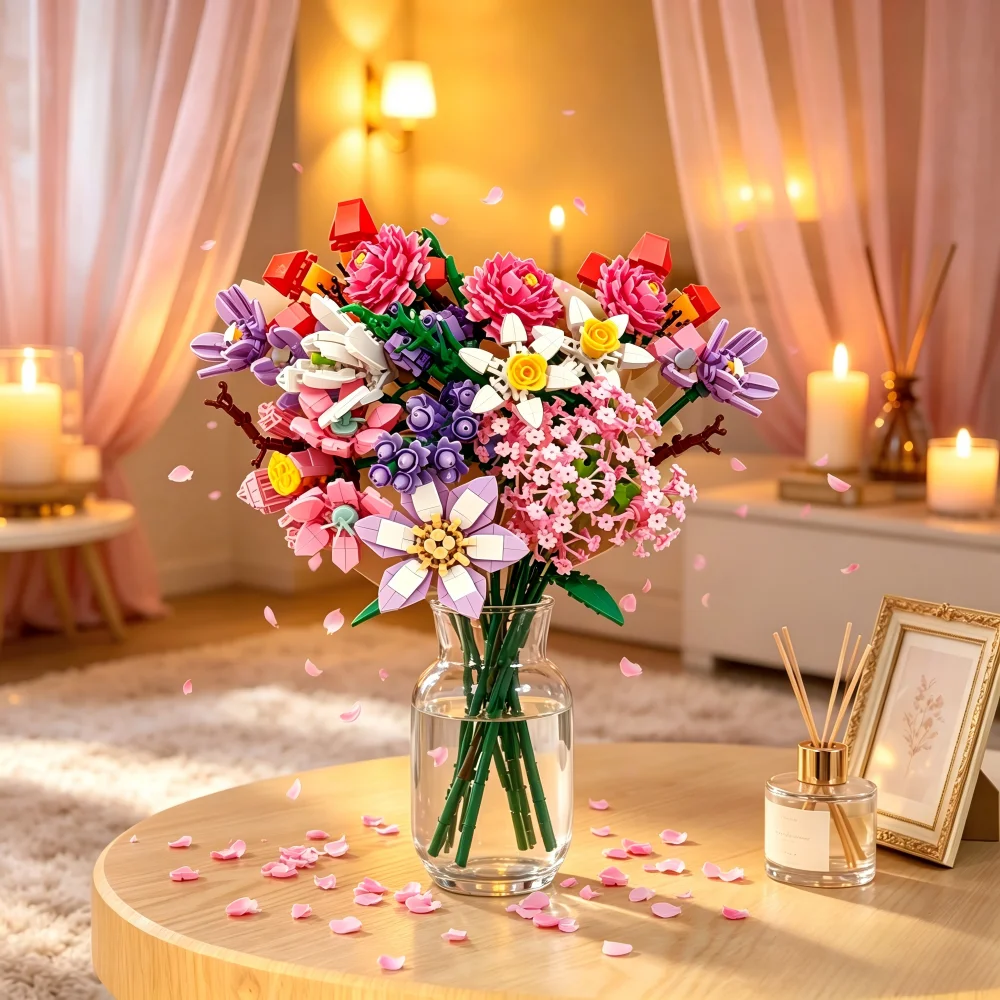 Building Block Mini - Mini Tiny Particle Building Block Bouquet