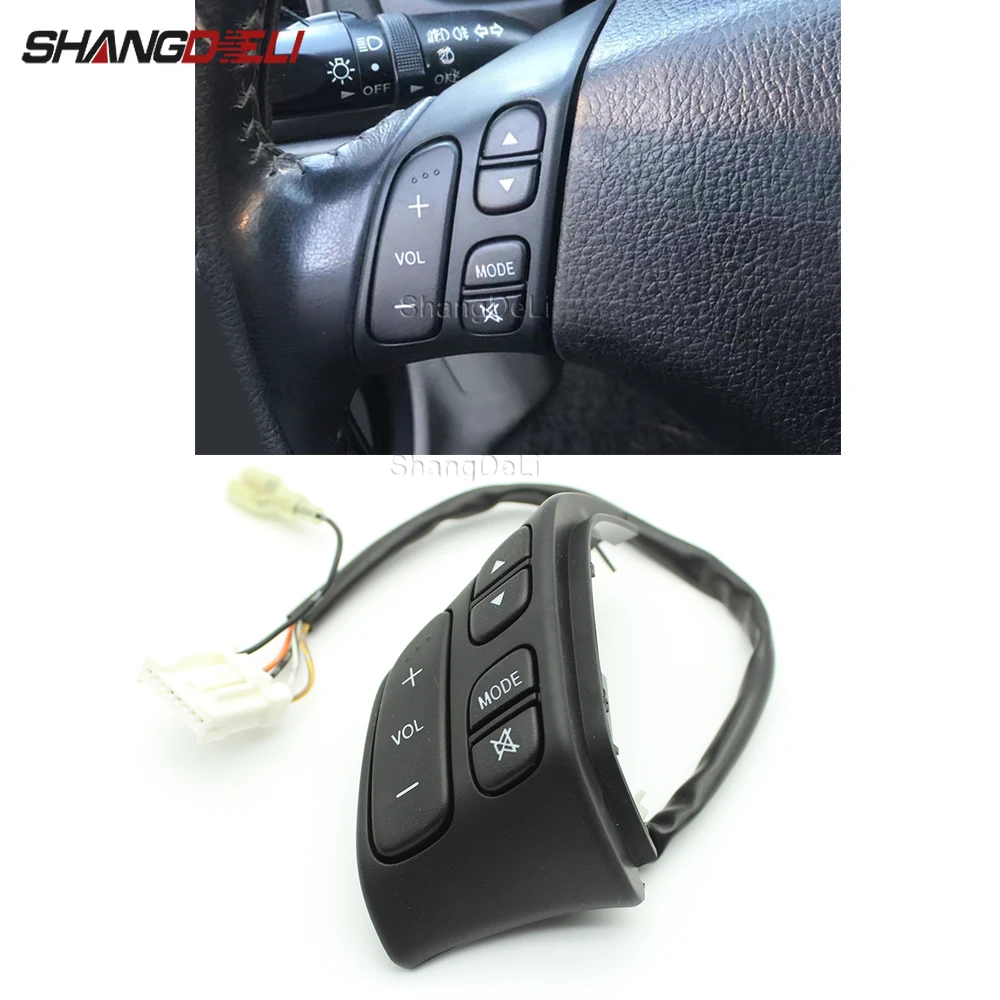 

Car Audio Volume Button Media Phone Mute Mode Control Switch Accessories for Mazda 6 2006 GG G22C-66-4M0A GJ6A-66-4M0A