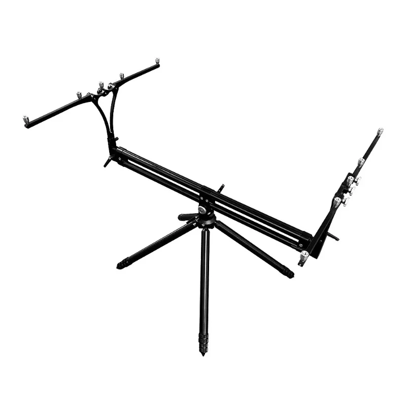 Adjustable Aluminum Folding Fishing Rod Holder Designed for Carp Fishing