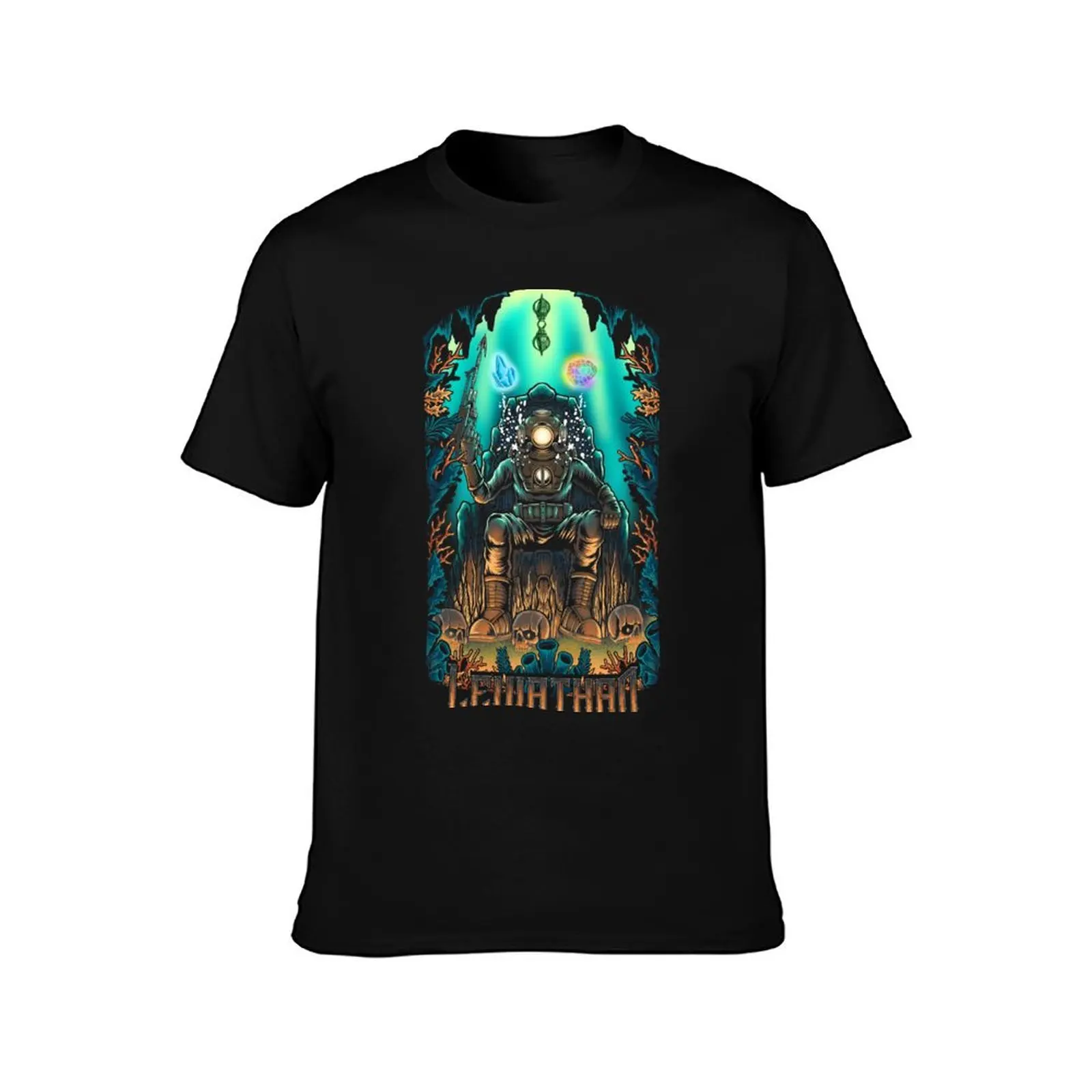 Leviathan Diver T-Shirt Regular Fit Plain Tee Shirt