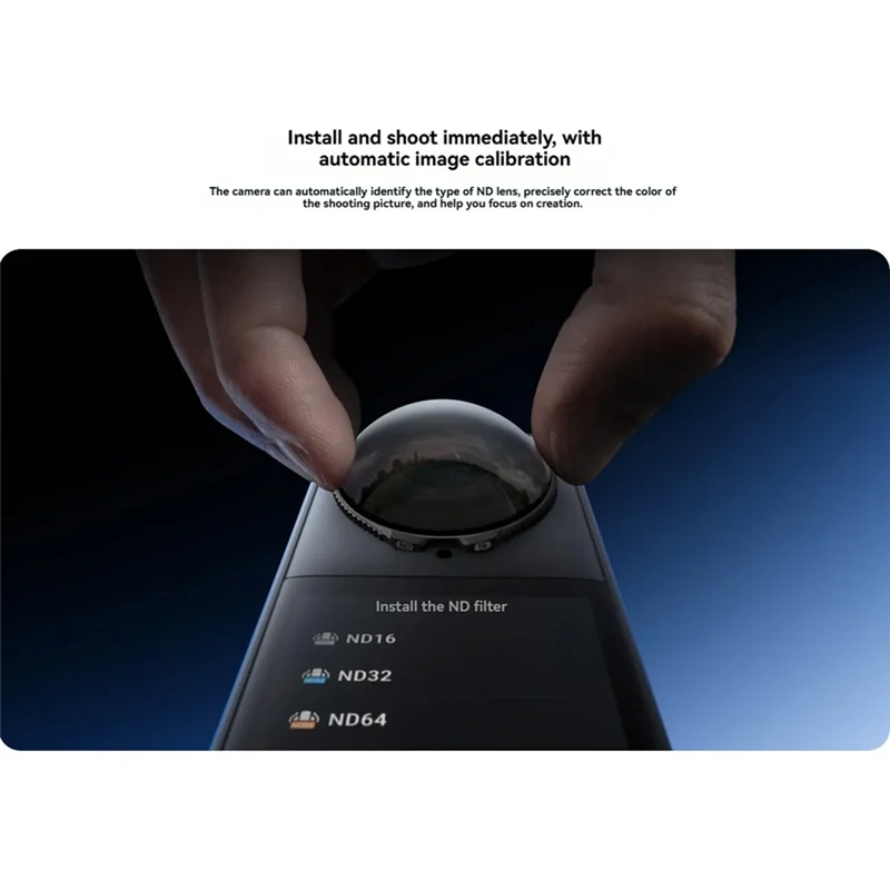 طمس الحركة السينمائية لملحقات Insta 360 X5 لمرشحات Insta360 X5 ND ND ND32/ND64/ND16 مرشحات الزجاج المقسى-A79U #4