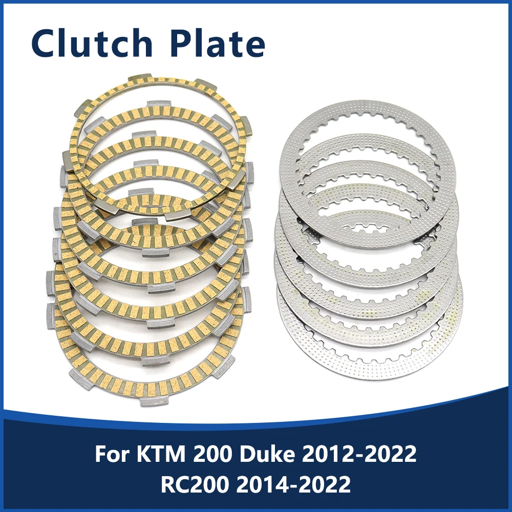 

For KTM 200 Duke Duke200 2012-2022 RC200 RC 200 2014-2022 Motorcycle Clutch Friction Disc Plate Kit Accessories