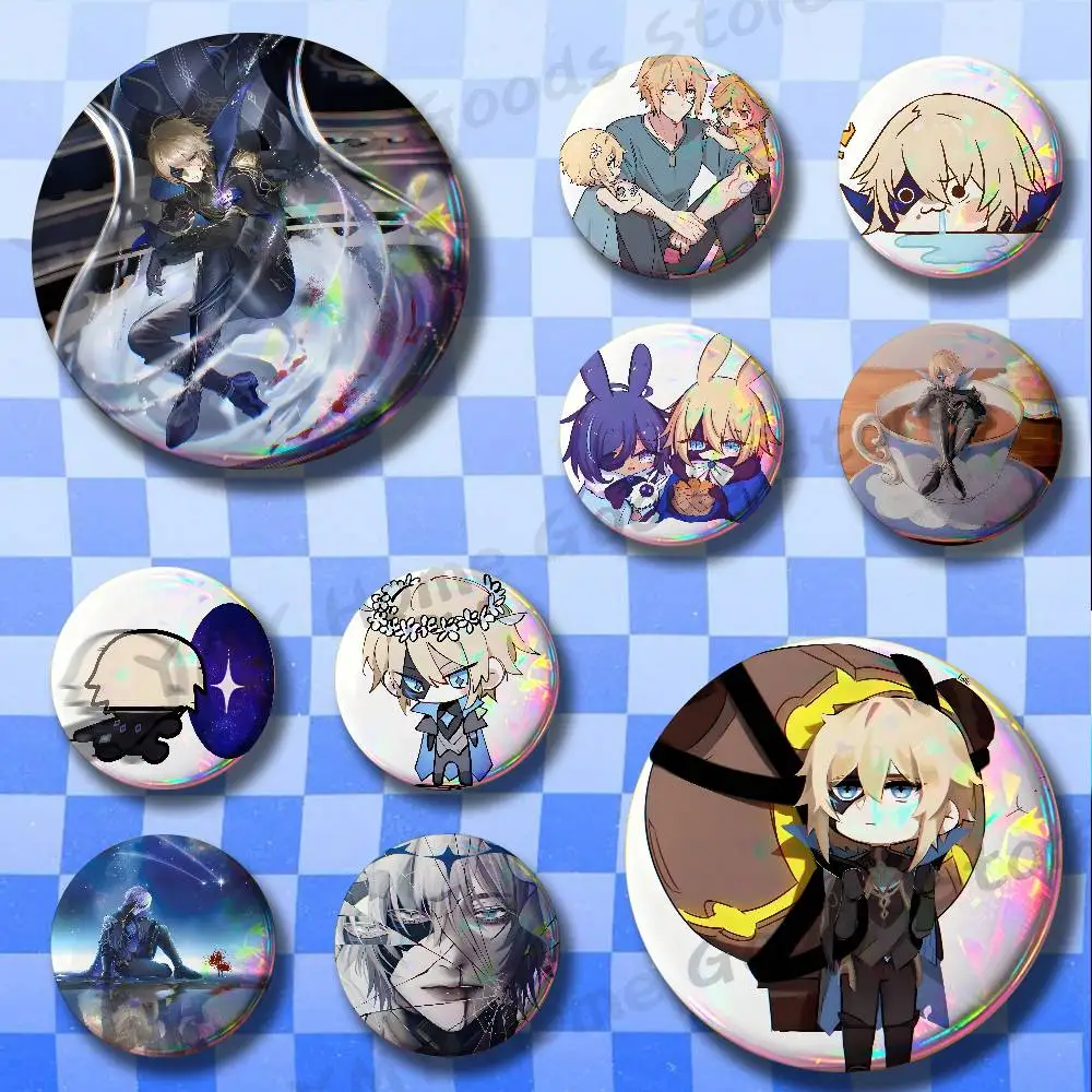 Anime Game Dainsleif Bough Keeper Enamel Pins Badge Round Brooch for Backpack Decor Accessories 25/32/44/58/75mm