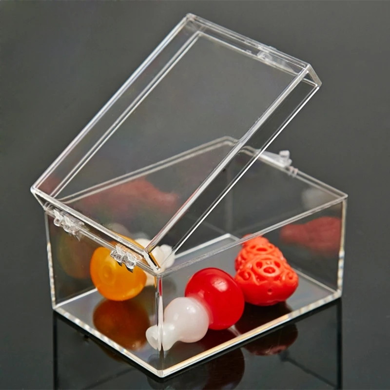 

Large Capacity Acrylic Storage Box Multipurpose Clear Container Dustproof and Moisture Resistant Tool for Crafts Collectibles